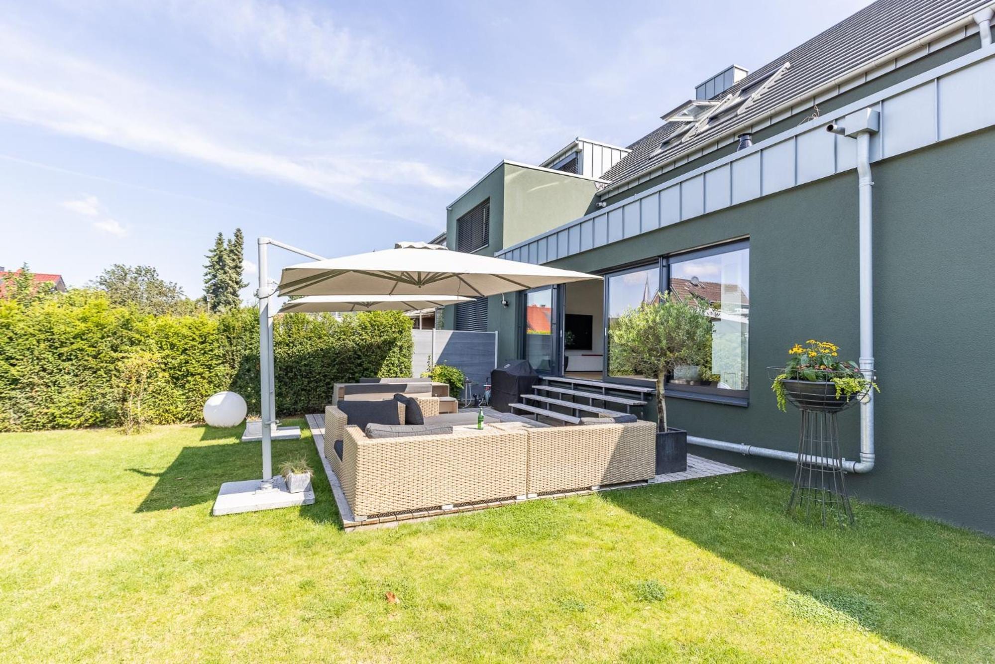 Garten der B26 Villa